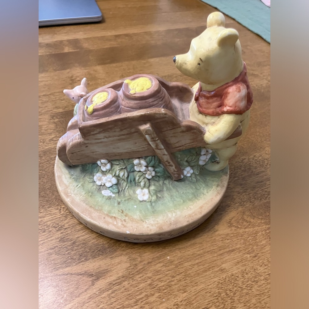 Classic Winnie the Pooh Piglet Figurine or light fixture base